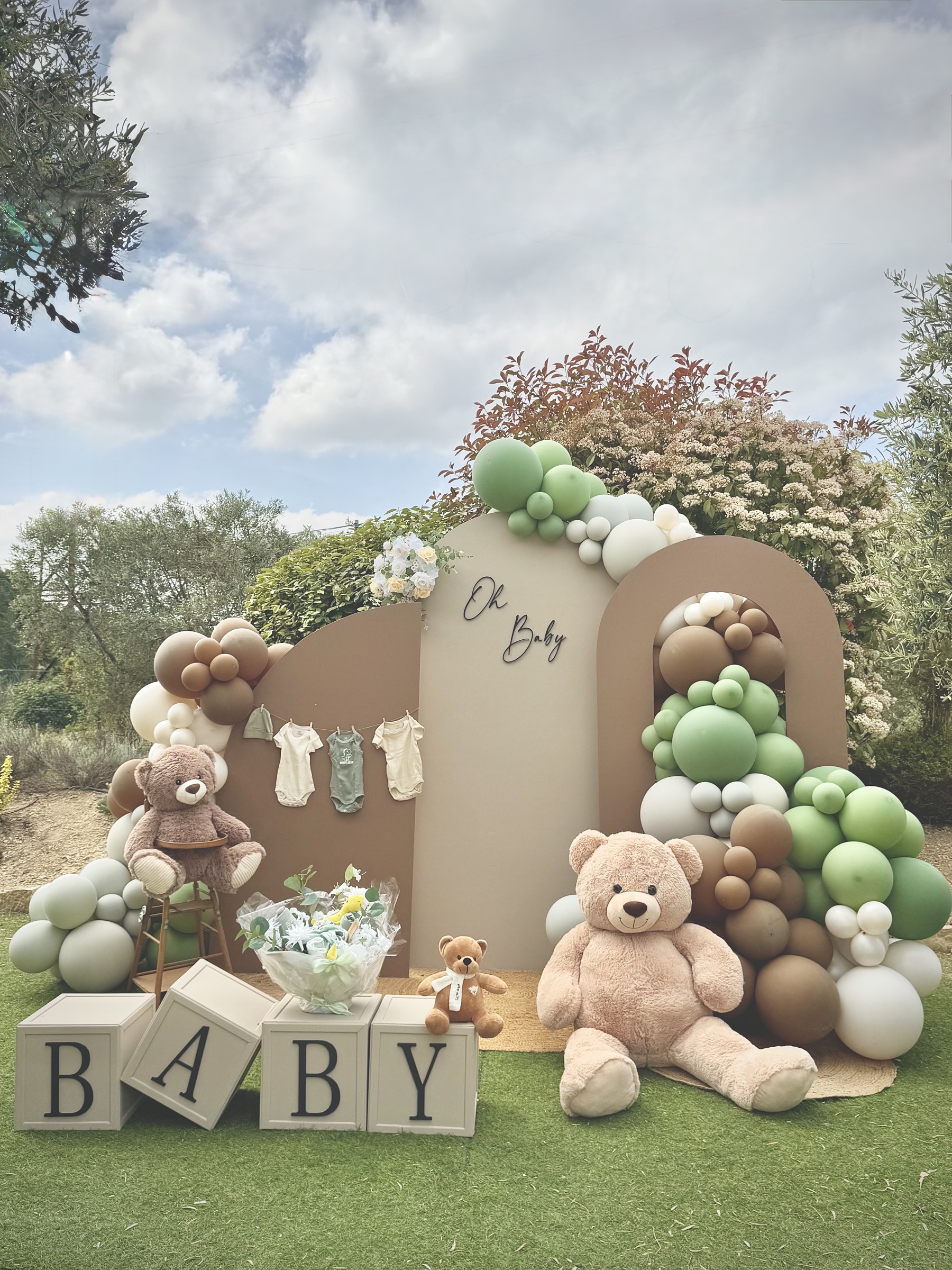Baby shower à Pélissanne — décoration par Décore tes rêves
