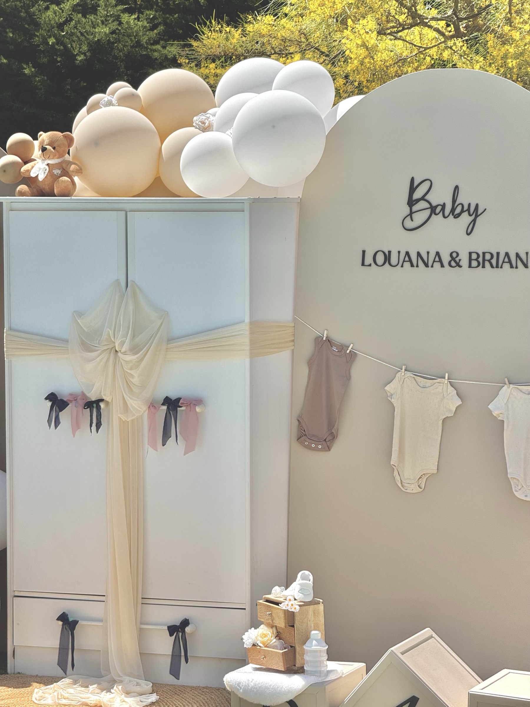 Gender reveal à Provence — décoration par Décore tes rêves