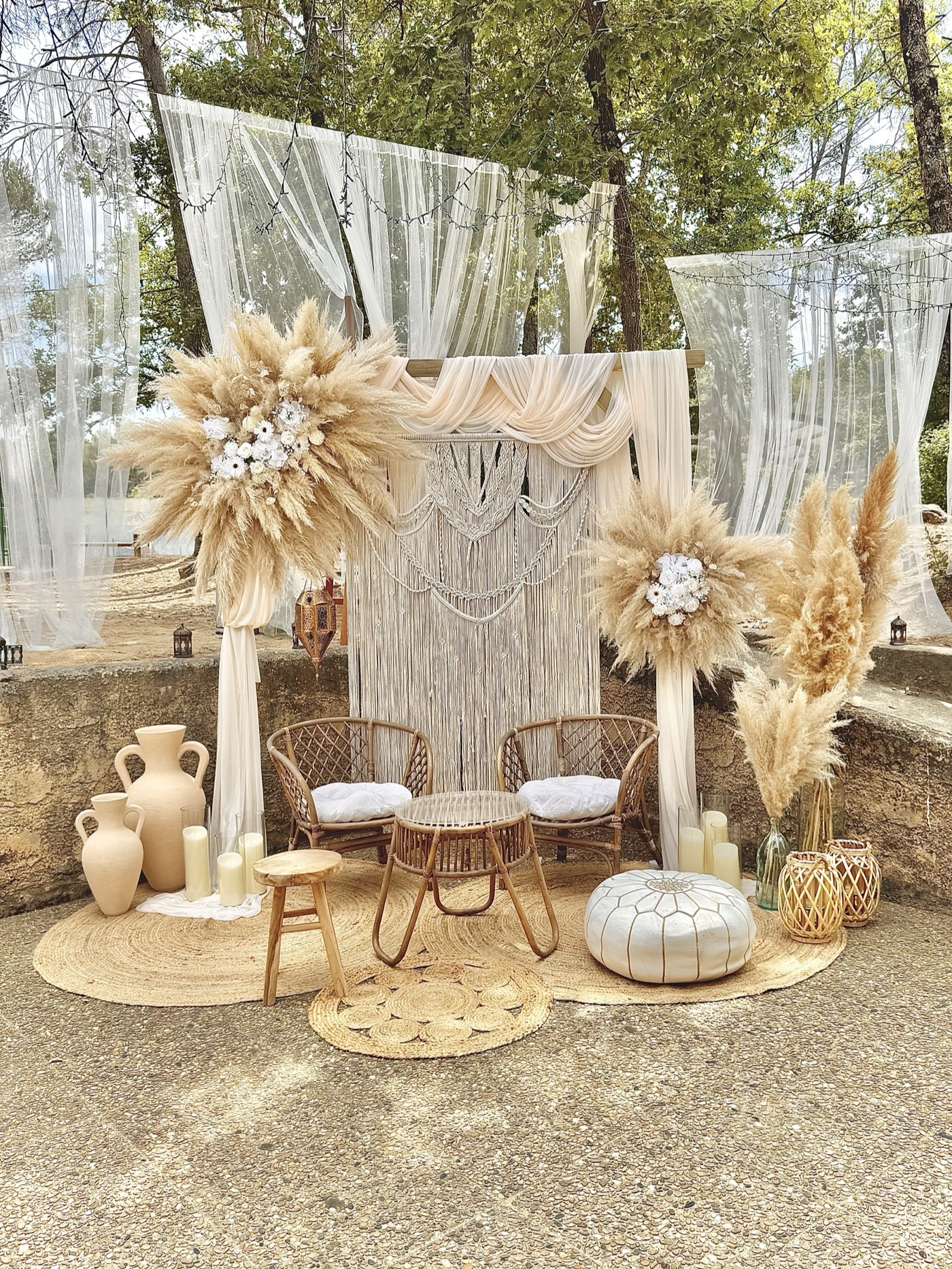 Mariage à Peynier — décoration par Décore tes rêves
